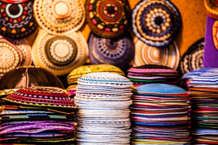 Yarmulke - traditional Jewish headwear, Israel.の写真素材