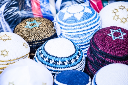 Yarmulke - traditional Jewish headwear, Israel.の写真素材