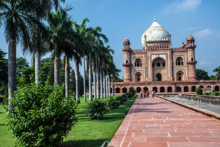 Safdarjung's Tomb is a garden tomb in a marble mausoleum in Delhi, India のeditorial素材