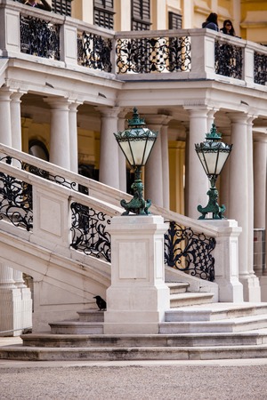 VIENNA, AUSTRIA - JUNE 17: Schonbrunn Palace on March, 20, 2014 in Vienna, Austria. It was a royal residence of Franz Joseph and Elisabethのeditorial素材