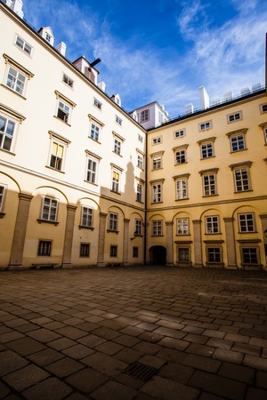 Historical monument at the Royal Palace in Vienna 
