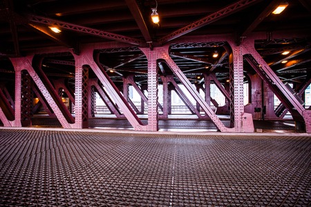 City Bridge in Chicago.の写真素材