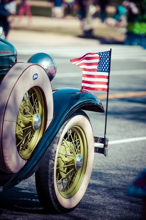 Classic cars parade.のeditorial素材