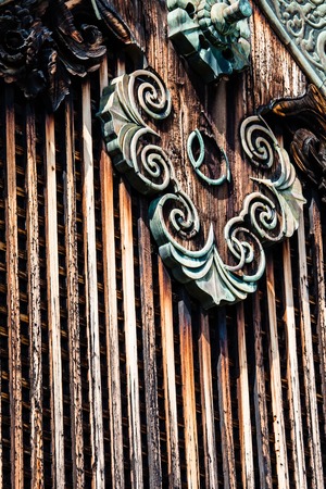 Detail of a japanese roof の写真素材