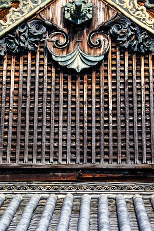 Detail of a japanese roof の写真素材