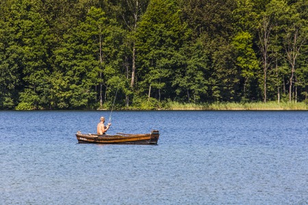 Lake Hancza. The deepest lake in central and eastern Europe. Poland 