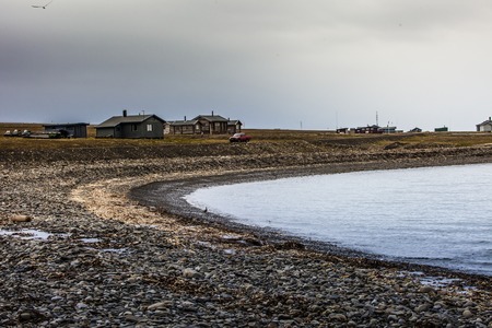 Beautiful scenic view of Spitsbergen (Svalbard island), Norway の写真素材