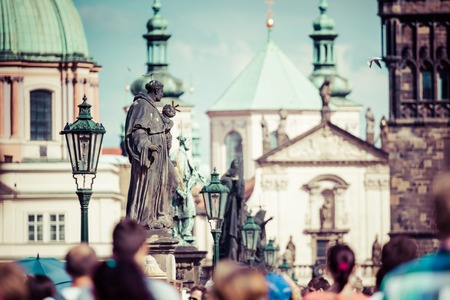 Charles Bridge in Prague の写真素材