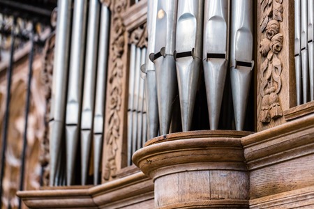 A historic pipe organ in church