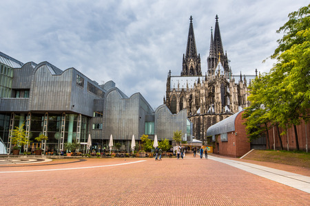 The cathedral of Cologne. Detail from facade の写真素材
