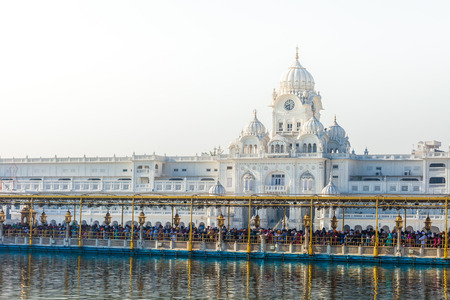 Sikh gurdwara Golden Temple (Harmandir Sahib). Amritsar, Punjab, India のeditorial素材