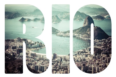 Word Rio de Janeiro, Brazil.の写真素材