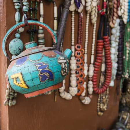 Traditional souvenir in Nepal.の写真素材