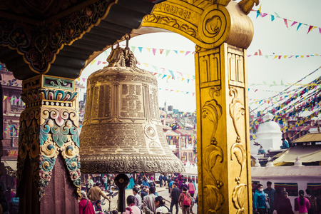 Boudhanath Stupa in the Kathmandu valley, Nepalのeditorial素材