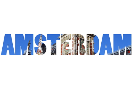 Word AMSTERDAM House architectureの写真素材