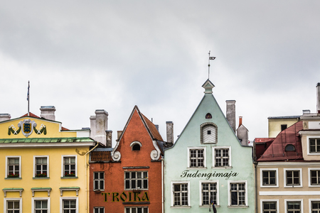 Streets And Old Town Architecture Estonian Capital, Tallinn, Estoniaのeditorial素材