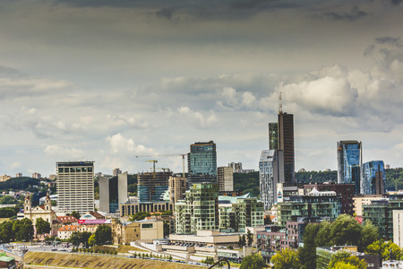 Vilnius city, business part of city, Lithuania.のeditorial素材