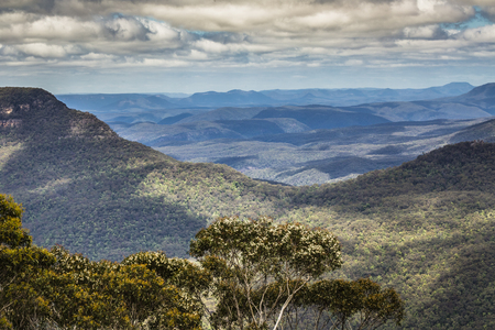 Blue Mountains in Australiaの写真素材