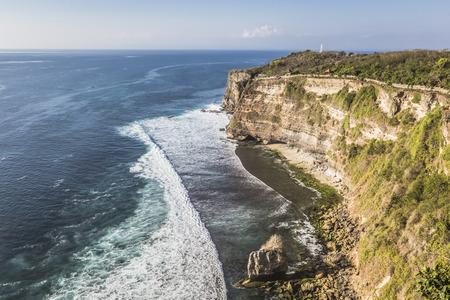 Coast at Uluwatu temple, Bali, Indonesia.の写真素材