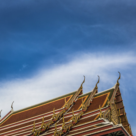 Wat Ratchanaddaram and Loha Prasat Metal Palace in Bangkok ,Thailandのeditorial素材