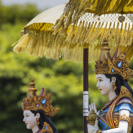 Ulun Danu temple Beratan Lake in Bali Indonesiaの写真素材