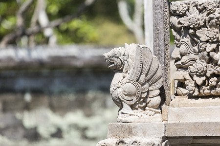 Temple in Bali, Indonesia on a beautiful sunny dayの写真素材
