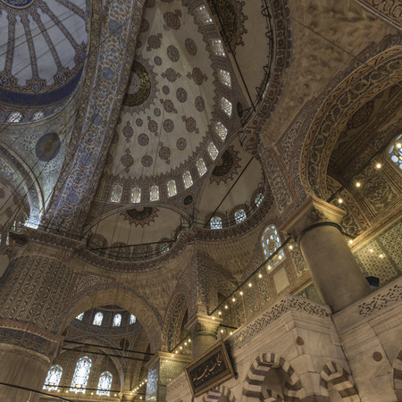 ISTANBUL, TURKEY - DECEMBER 13, 2015: The Blue Mosque, (Sultanahmet Camii), Istanbul, Turkey.