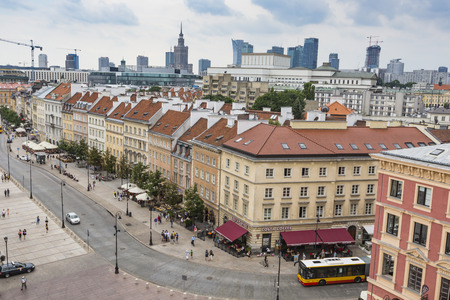 WARSAW, POLAND - JULY 08, 2015: Old town in Warsaw, Poland.のeditorial素材