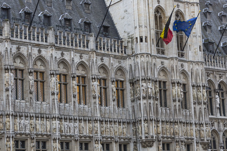 BRUSSELS - JANUARY 12: Grand Place in Brussels Belgium on January 12, 2015.のeditorial素材