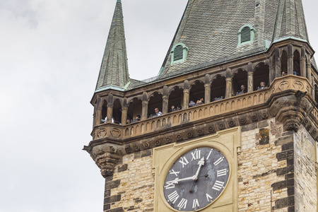 View of Old Town Hall with astronomical clockの写真素材