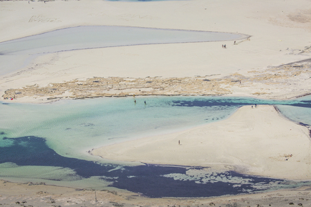Balos bay at Crete island in Greece. Area of Gramvousa.