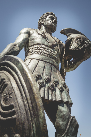 SKOPJE, MACEDONIA - APRIL 14, 2016: Macedonian archaeological museum in Skopje, Macedoniaのeditorial素材