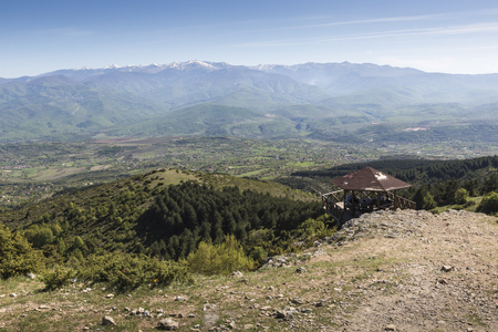 A lookout on Mount Vodno near Skopje Macedoniaのeditorial素材
