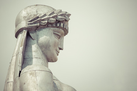 TBILISI, GEORGIA - MAY 07: Famous Mother Georgia statue in Tbilisi, Georgia on may 07, 2016のeditorial素材
