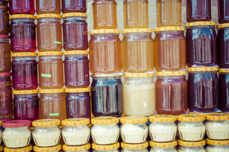 Home-made pine tree cones jam, specialty of Borjomi, Georgia. Borjomi is a resort town known for its...