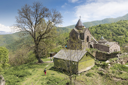 GOSHAVANK, ARMENIA - MAY 02, 2016 : Goshavank Monastery was founded in 1188. It is located about 20 miles east of Dilijan,Armenia.のeditorial素材