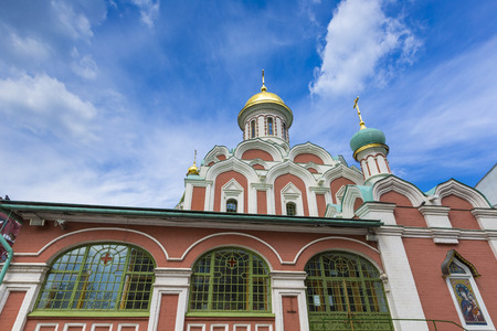 MOSCOW, RUSSIA -JUNE 03: View on Kazansky Cathedral at June 03, 2016 in Moscow, Russiaのeditorial素材