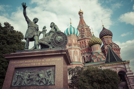 St Basils cathedral on Red Square in Moscowのeditorial素材