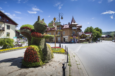 SZCZAWNICA - JUNE 21: Szczawnica resort town in Poland on April 21, 2016のeditorial素材