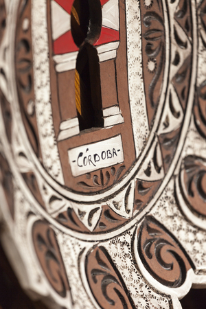 CORDOBA - SPAIN - JUNE 10, 2016 :Colorful ceramic spanish plates.のeditorial素材