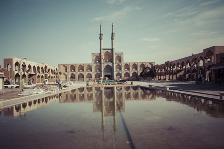 YAZD, IRAN - OCTOBER 07, 2016: Amir Chakhmaq Complex in Yazd, Iranのeditorial素材