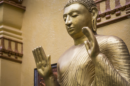 Gangaramaya Temple in Colombo, Sri Lankaの写真素材