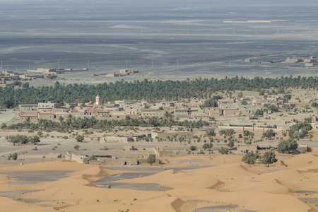 Sand dunes in the Sahara Desert, Moroccoの写真素材