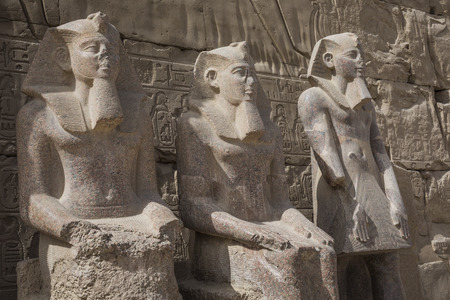 Ancient ruins of Karnak temple in Luxor. Egyptの写真素材