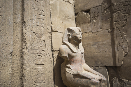 Ancient ruins of Karnak temple in Luxor. Egyptの写真素材