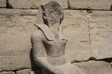 Ancient ruins of Karnak temple in Luxor. Egypt