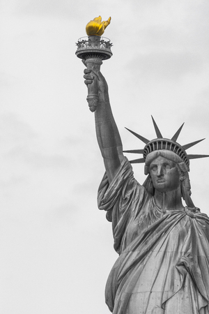 The Statue of Liberty in New York Cityの写真素材