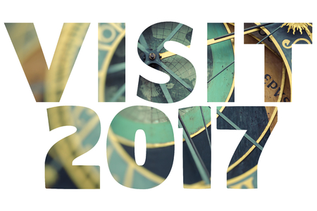 Word Visit 2017 over popular places.