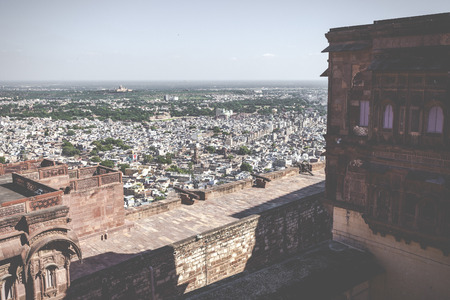 Mehrangarh Fort in Jodhpur, Rjasthan, Indiaのeditorial素材
