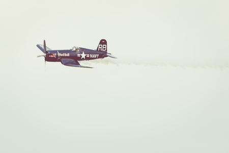 RADOM, POLAND - AUGUST 26, 2017 : The Flying Bulls during Air Show Radom 2017.のeditorial素材
